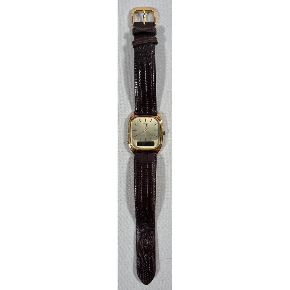Seiko H449-5109 1980 Analog-Digital Hybrid Vintage Watch - Needs Battery